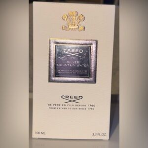 Creed Silver Mountain Water - White and Silver NEW (OPEN BOX) ( Authentic)
